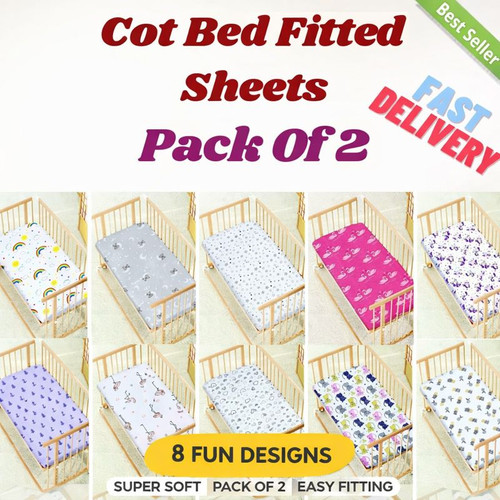 Cot bed fitted - fitted, soft