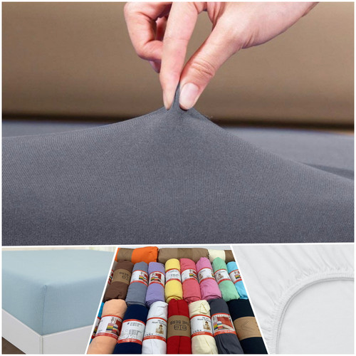 Bed sheet jersey fitted - fitted, sheets