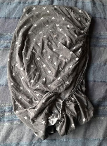 100 cotton fitted sheet grey - 100%,