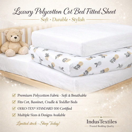 Cot bed fitted sheet - cot,