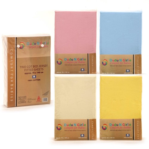 Cot bed fitted sheets 140 - 2,